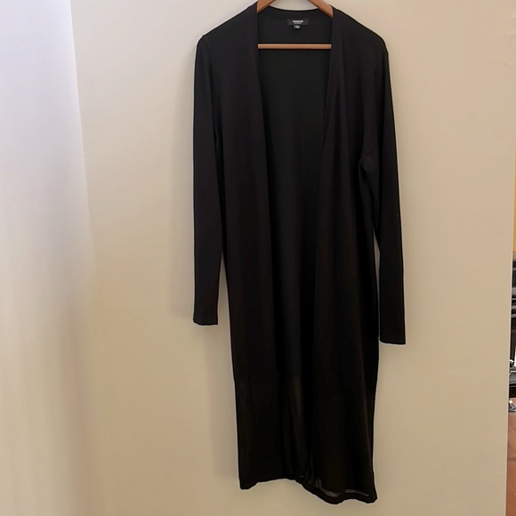 Premise Sweaters - Black Long Knit Cardigan Size XL